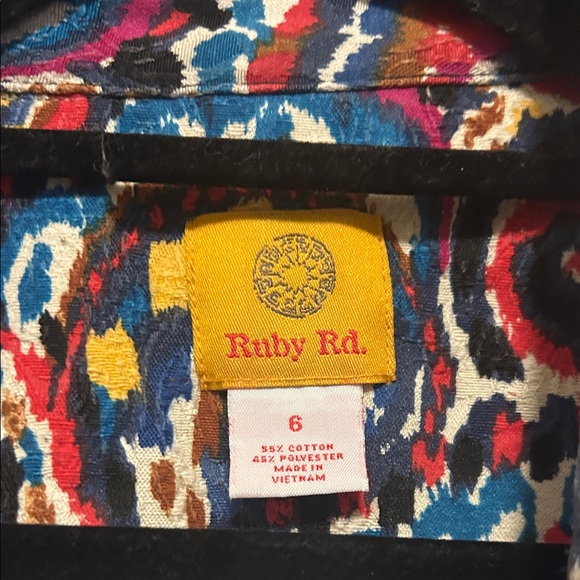 Ruby Rd. Multicolor Paisley Jean Jacket - Picture 2 of 7